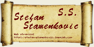 Stefan Stamenković vizit kartica